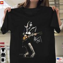 New Arrival 1976 Ace Frehley Classic Rock Band Signed Fan T-Shirt S-5XL Unisex T-Shirt Graphic Tee XL