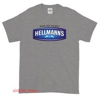 Naujas Hellmann's majonezas mayo Logotipas Vyriški juokingi marškinėliai JAV Dydis S-XXL S