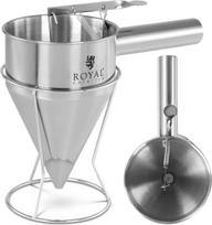 Royal Catering Nerūdijančio plieno grietinėlės padažo dozatoriaus antgalis 8 mm skersmens 1,2 l
