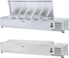 Royal Catering Šaldymo padėklas su plieniniu dangčiu 6x GN1/4 140 cm