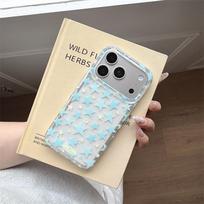 iPhone 17/16 Pro Max/15/14 Case: Fresh Blue & White Stars Design iPhone 15 Pro Max