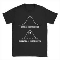 2026 Math Statistics Normal Distribution Paranormal Teacher T Shirt for Unisex Summer TShirt ONeck Tee Shirt Short Sleeve Original S