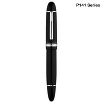 MAJOHN P140 Transparent Fountain Pen Sun Nib Metal Copper Piston Light Resin Body PK X159 9019 Stationery School Supplies (as the picture,M)
