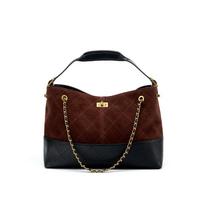 Hot-selling first-layer sheepskin rhombus chain portable light luxury shoulder bag commuting high-end sense large-capacity women's tote bag