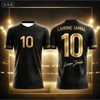 2026 New Lamine Yamal 3D Printed Football Fan Jersey Sports T Shirt Breathable Quick Dry for Summer Outdoor Wear S