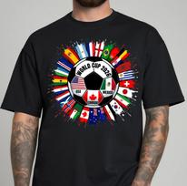 2026 Soccer Cup Shirt, Soccer World Tournament T-shirt, International Game Day Tees, Usa Canada Mexico Football Sweatshirt, Sport Fan Gift S įvairiaspalvis