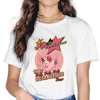 Jem And The Holograms Jem Outrageous Tour Tshirt Homme Tops Unisex Blusas Polyester T Shirt For Women S