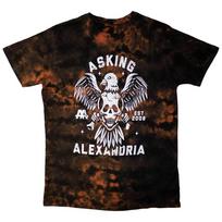 Asking Alexandria Unisex T-Shirt: Eagle Skull (Wash Collection) (Medium) 2XL
