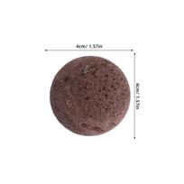 5Pcs Natural Sauna Volcanic Stones 4Cm Round Sauna Heater Stones Steam Room Replacement Rock Set Steam Room Supplies šviesiai ruda spalva
