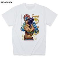 Jojo Bizarre Adventure Graphic Print Tee Homme Japanese Anime Style Tshirt Cotton Soft Tops Men T S