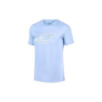 Skechers Basic Sports Series Quick-Dry Moisture-Wicking Breathable Casual Short Sleeve T-Shirt Women Tops Calm-Blue P223W058-00T3 S