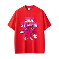 Funny Six Seven Italian Brainrot 67 Red Number Meme Tshirt Unisex Women Summer Oversized Short Sleeved Male Casual Cotton T Shirt 4XL