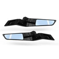 Motorcycle Aero-Foil Vision for Panigale V4S 2025 V4 Tricolore Rotatable Lateral Wind Blade Wing Mirrors Mounting Support Kit juoda