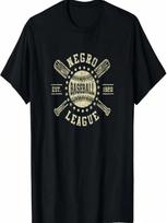 Vintage Negro League Baseball Black History Month T-Shirt S įvairiaspalvis