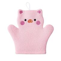 New Baby Bath Sponge Cartoon Foaming Cute Comfortable Bath Gloves Childrens Bath Towel Body Skin Cleaner Dead Skin Remover Tool rožinė
