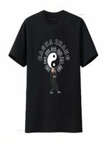 Kung Fu T Shirt BaguaZhang Front And Back Print For Him Or Her Vintage Washed Streetwear Versatile Stylish S įvairiaspalvis