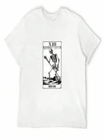 Death Der Tod Tarot T-Shirt Plus Size Clothes Man Clothes Essential T Shirt Heavyweight T Shirts For unisex S įvairiaspalvis