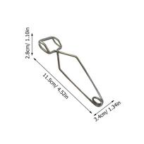Lab Test Tube Clamp Spring-Action Self-Closing Heavy-Duty Heat Resistant for School Science Classroom Home Lab Essential Supply