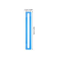 4Pcs Dyslexia Reading Ruler Acrylic Mahjong Line Finder Guide Colorful Highlight Strips Mahjong Card Line Reader Tracker Reading mėlyna