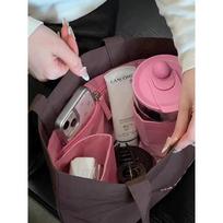 Miss Octopus single shoulder portable dual-purpose commuter small cloth bag built-in water cup compartment stiff small tote bag