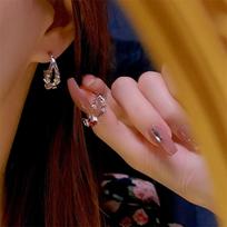 Ruby Stone Earrings for Women: Trendy, Elegant, and Exquisite Retro Style with Full Diamond Accents