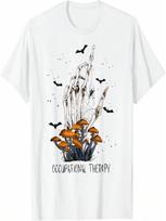 Occupational Therapy OT Skeleton Hand Halloween Costume T-Shirt S įvairiaspalvis