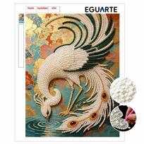 Peacock Pearl Painting 5D DIY Rhinestone Embroidery Handmade Art Decor Creative Gift for Home Interior Decoration 30x40cm