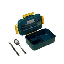 Lunch Box with Compartments Microwave Safe Bento Box for Office and School Use Leak Proof Lunch Container with Spoon and Chopsticks Included