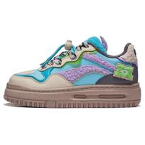 Li Ning Disney X  Future C1 Comfortable Soft Elastic Non-Slip Low-Top Sneakers Women Sneakers Blue AGCT244-3 35.5