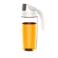 Virtuvinis nepralaidus alyvuogių butelis Aliejaus acto dozatorius Laikymo automatinis dangtelis Stiklainis 600ML balta