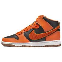 Nike Dunk High Chenille Swoosh - Safety Orange Men Sneakers Black University-Gold Summit-White DR8805-002 42.5