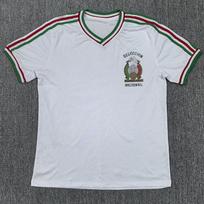 Retro Vintage Mexico Commemorative Football Jersey Fan Edition XXL balta
