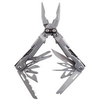 SOG Nose Pliers Pocket Knife EDC Tool Compact Survival Kit with Compound Leverage 18 Pocket Tool Functions Multi-Tool -  Power Pin  PP1001-CP sidabras