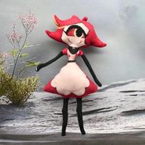Hazbin Hotel Vox & Alastor Poseable Plush Dolls Bendable Wire Skeleton Twistable Anime Figure Room Decoration Gifts