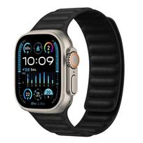 New Finewoven Strap For Apple Watch Band Ultra 3/2 49mm 11 10 46mm 42mm Canvas Magnetic Belt iWatch 9 8 7 6 5 4 SE 45m 44mm 41mm For Ultra 49mm juoda