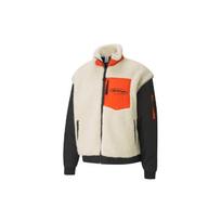 PUMA x Attempt Sherpa Fleece Jacket 'Beige Black Orange' Men's 598257-01 XXS