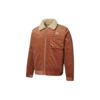 PUMA Cord Embroidered Logo reversible corduroy Jacket Brown Men's 534751-17 M