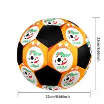 DYDIS 5 Alžyro Nacionalinės Futbolo Komandos Futbolo Kamuolys Spalvingas Visoms Amžiaus Grupėms Mašininio Siuvimo PVC Paruoštas Varžyboms Patvarus Aukšto Atšokimo