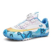 Rotary Button Velcro Strap-Free Children'S Football Shoes Training Broken Nails Boys And Girls Students Game Shoes 29