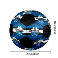DYDIS 5 SC Paderborn 07 Futbolo kamuolys Spalvingas Visų amžių Mašininė siuvimo PVC Paruoštas varžyboms Patvarus Aukšto atšokimo black