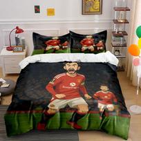 Football players, Manchester United logo. Bedding sets Duvet cover sets Duvet covers Pillowcases(1 * Duvet Cover 2 * Pillowcases without duvet insert) 135x200cm