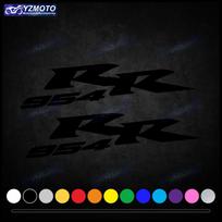 For Honda CBR 954RR CBR954RR Motorcycle Sticker Car Decal Decoration Fuel Tank Engine Logo Fairing Windshield Helmet Stickers 2pcs X 12cm