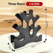 3-Tier Dumbbell Storage Rack Sturdy Fitness Dumbbell Holder & Home Gym B