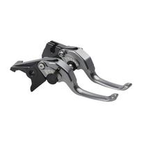 Two Finger Short Brake Clutch Levers Handle 2021 - 2025 For HONDA CRF300L CRF250L CRF300 CRF250 CRF 300 L Motorcycle Accessories pilka spalva