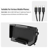 For F850GS F750GS R1250GS R1200GS R1300GS ADV CRF1000L Motorcycle Wireless Charging Phone Holder Navigation Bracket