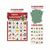 New Merry Christmas Christmas Bingo Cards Navidad Party Game Card Game New Year Natal 2026 Bingo Game Cards Gift