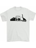 Atheist Noahs Ark Dinosaurs T-Rex Mens T-Shirt Funny Atheism Creative Design T-Shirt Men Summer Crewneck Cotton Short Sleeve S įvairiaspalvis