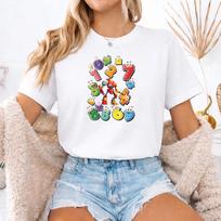 Maths Day T Shirt Kids Preschool Number Day Funny School Tee UK , Number Robot S