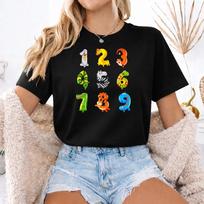 Maths Day T Shirt Kids Preschool Number Day Funny School Tee UK , 5 Zebra M