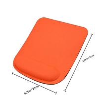 Mat Mouse Pad Wrist Rest Support Gaming Mouse Pad Comfort Rubber Orange Ergonomic Design Reduces Wrist Stress Fatigue oranžinė